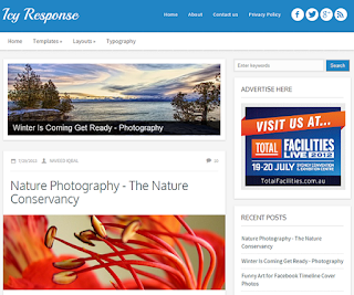 Icy Responsive Blogger Template