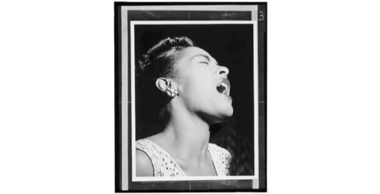 Retrato de Billie Holiday. 1947. Foto de William P. Gottlieb Retrato de Billie Holiday. 1947. Foto de William P. Gottlieb