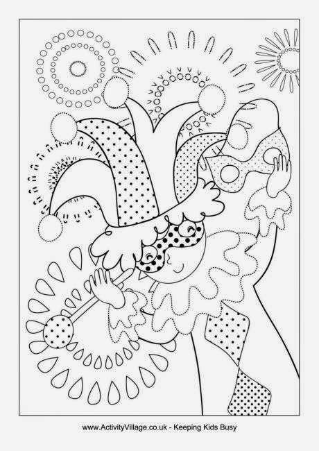 fasching bilder zum ausmalen