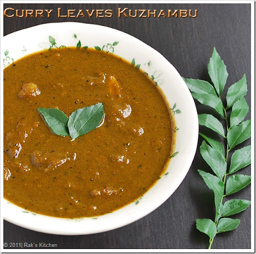 Curry leaves kuzhambu Curry leaves kuzhambu