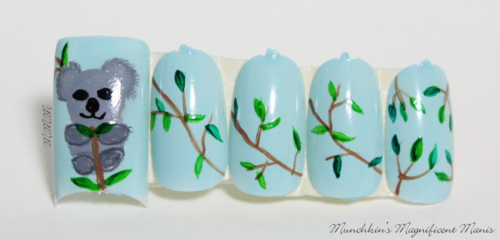 Munchkin’s Magnificent Manis Koala Bear Care Koala Nail Design