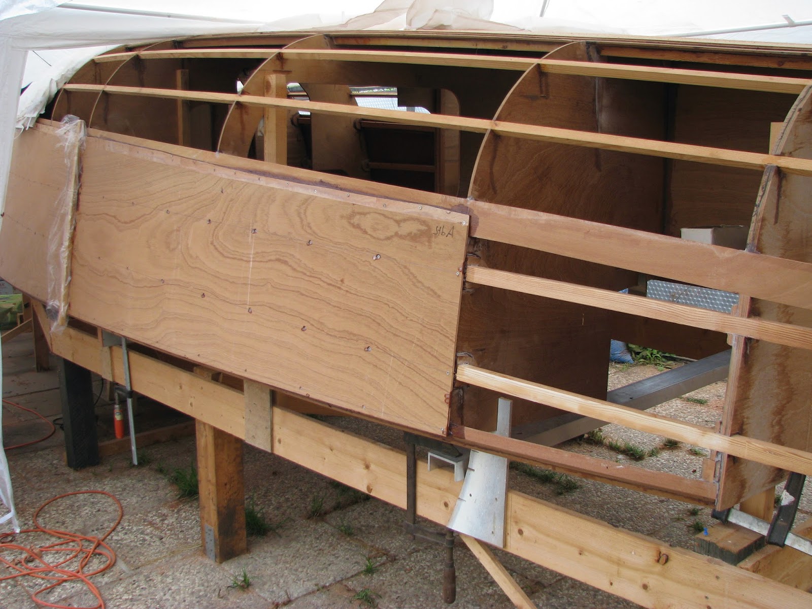 Plywood Boat Building Blog Video Planking A Hull Segment