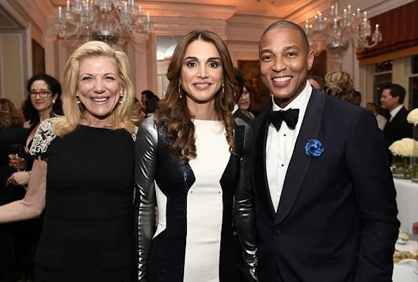Queen Rania of Jordan attended the Bloomberg Vanity Fair White House Correspondents' Association (WHCA) cocktail reception
