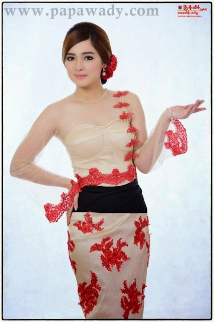 Moe Yu San With Beauty Of Myanmar Dress Fashion Costume