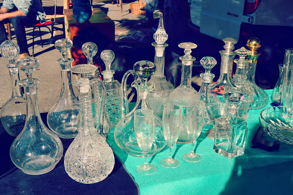 garrafas de cristal