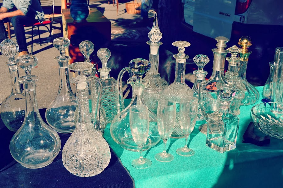 garrafas de cristal