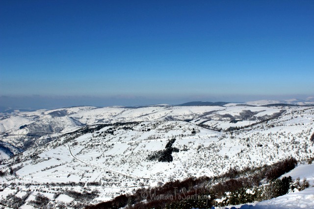 foto de la nieve en cebreiro