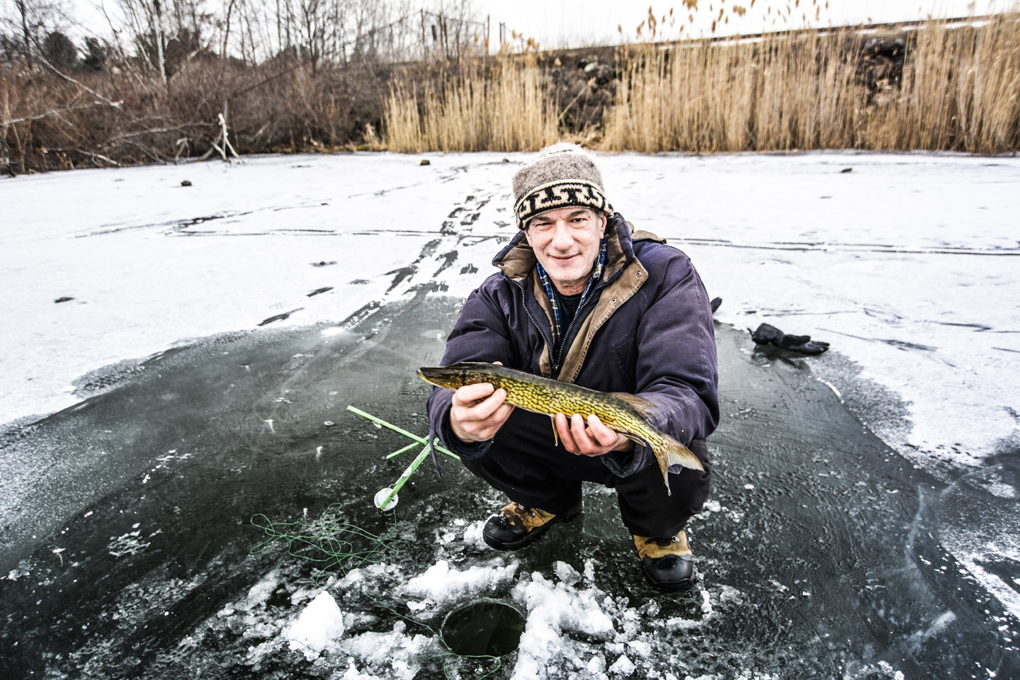 Fishing in New Jersey Ice Fishing Round Valley Pond