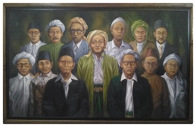 Para Mu'siss NU Lukisan Para Mu'siss NU Munas dan Konbes NU