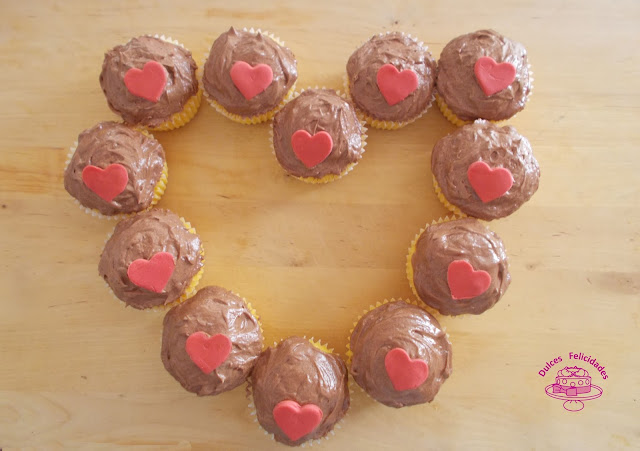 Cupcakes de limón y chocolate para San Valentín