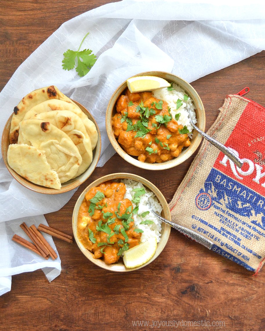 Joyously Domestic Chicken Tikka Masala Over Basmati Rice