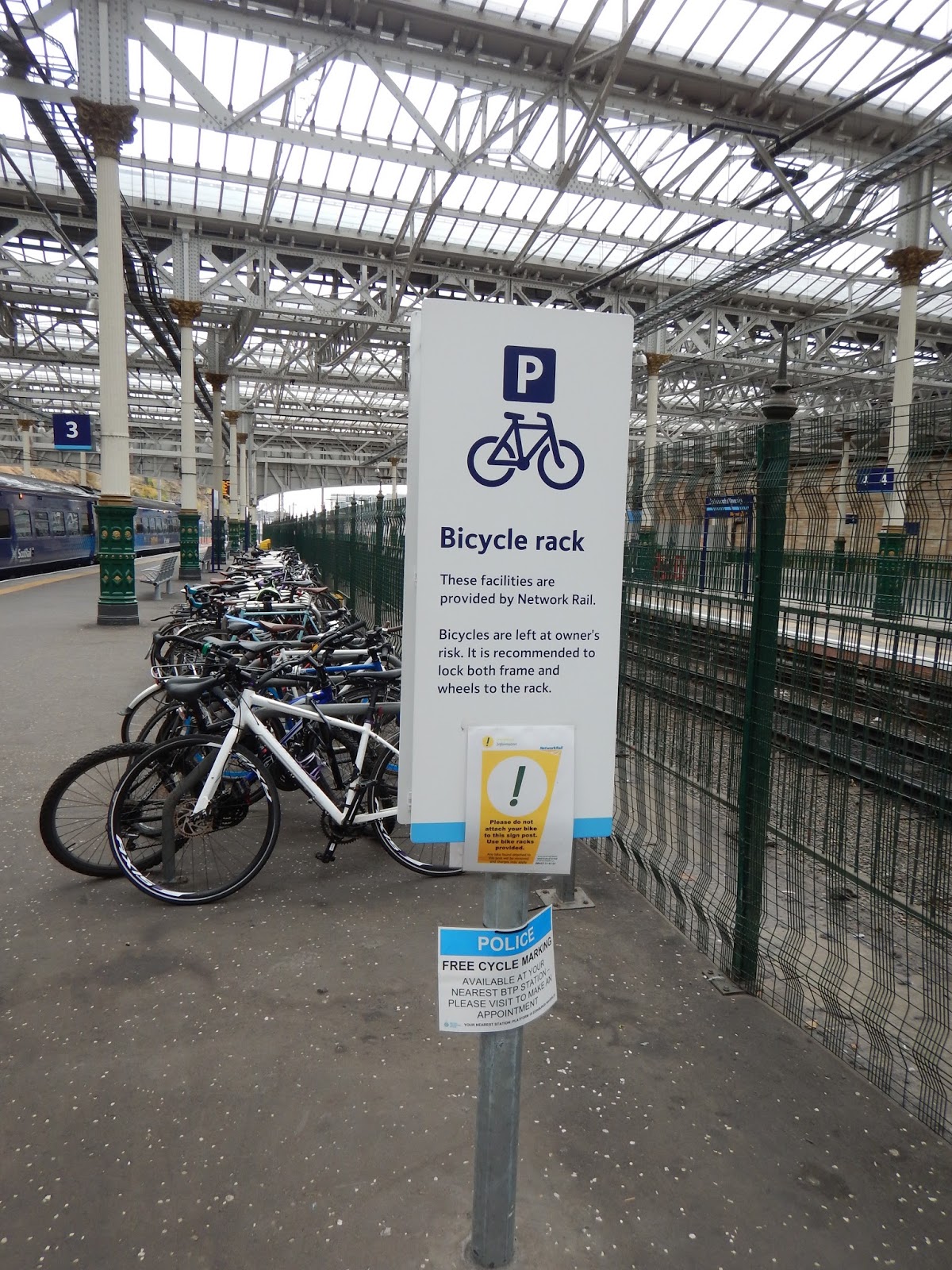Cycling in Europe Edinburgh Waverley Station Bike Facilities Watch
