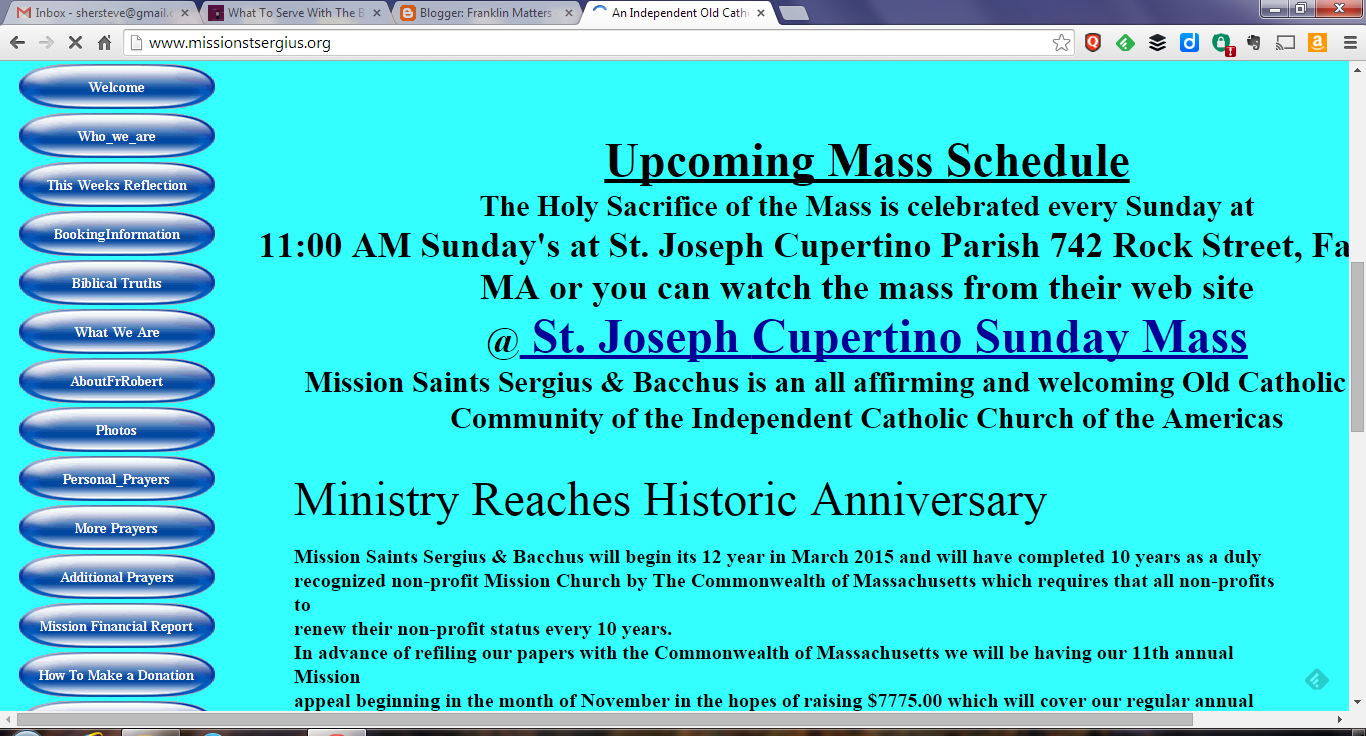 screen grab of Mission webpage