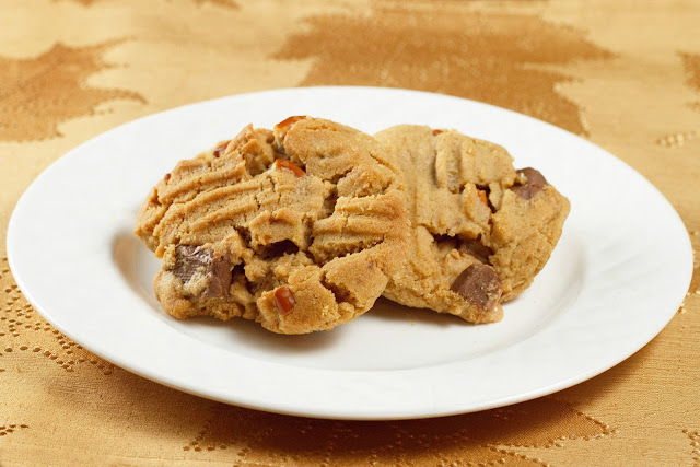 Toffee Pretzel Peanut Butter Cookies from Chef Dennis on KatrinasKitchen