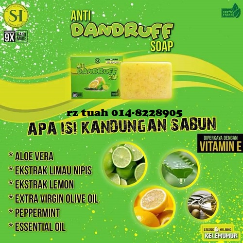 Anti Dandruff Soap Selesaikan Masalah Kelemumur dan Kegatalan Kulit