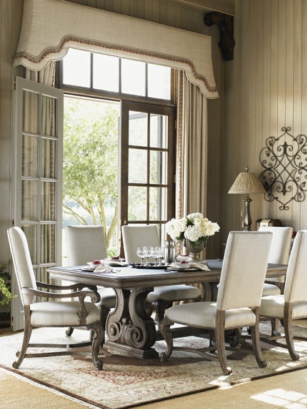 Beautiful examples of leather chairs for dining room!