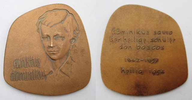 Medalla Alemana de su Canonización Dominikus Savio - Domingo Savio