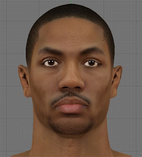 NBA 2K13 Derrick Rose HD Cyber Face Patch