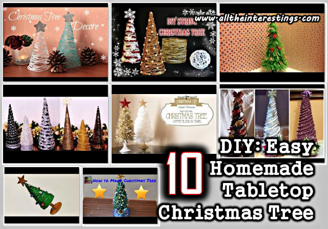 DIY project: Very Easy and Beautiful Christmas Tree, Cone Table Decors For Christmas/New Year Ornaments Collections for kids (Step by step Instructions), DIY compilation of natural handmade xmas tree crafts ideas