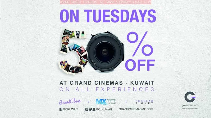 Grand Cinemas Kuwait - 50% OFF ON Tuesdays