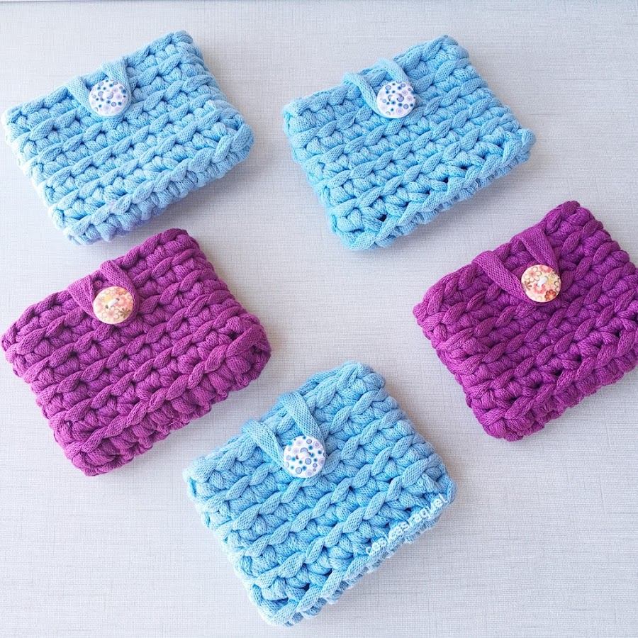 monedero tarjetero de crochet