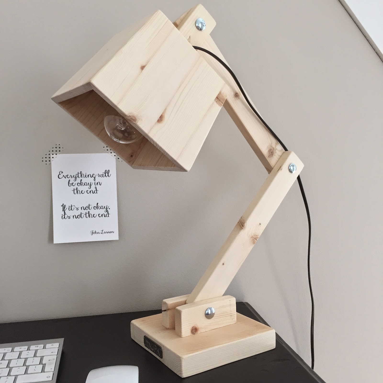 houten bureaulamp myJPK