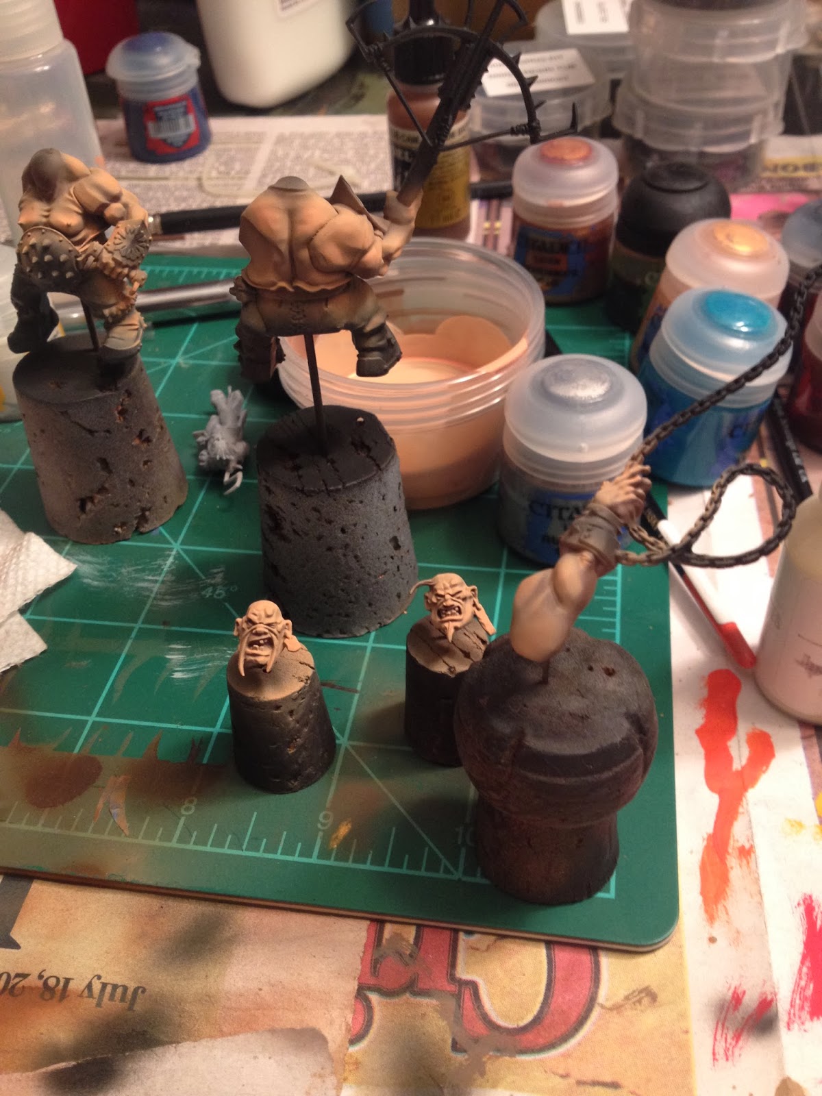 Litanies of Paint Ogre Skin Airbrush StepbyStep