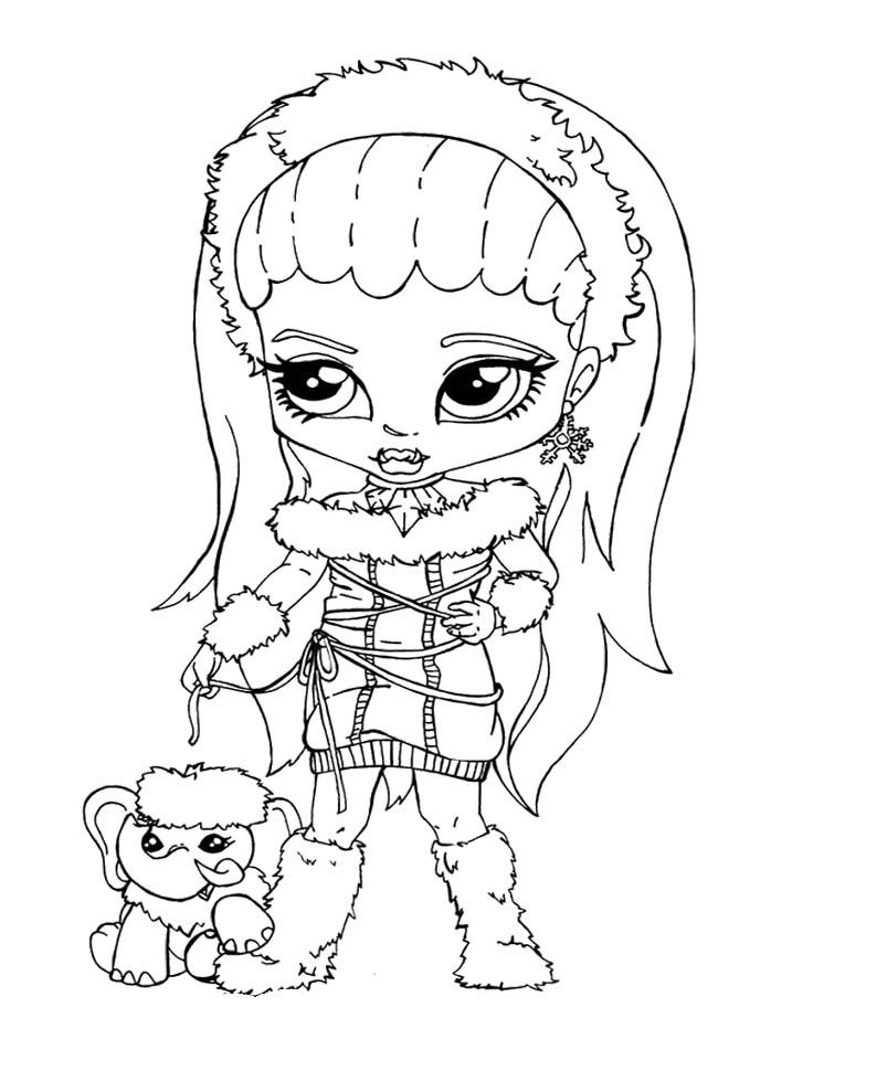 Kids Page: Monster High Bominable Abbey Little - Coloring Pages