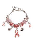 pink ribbon charm bracelet | My Fabulous Boobies