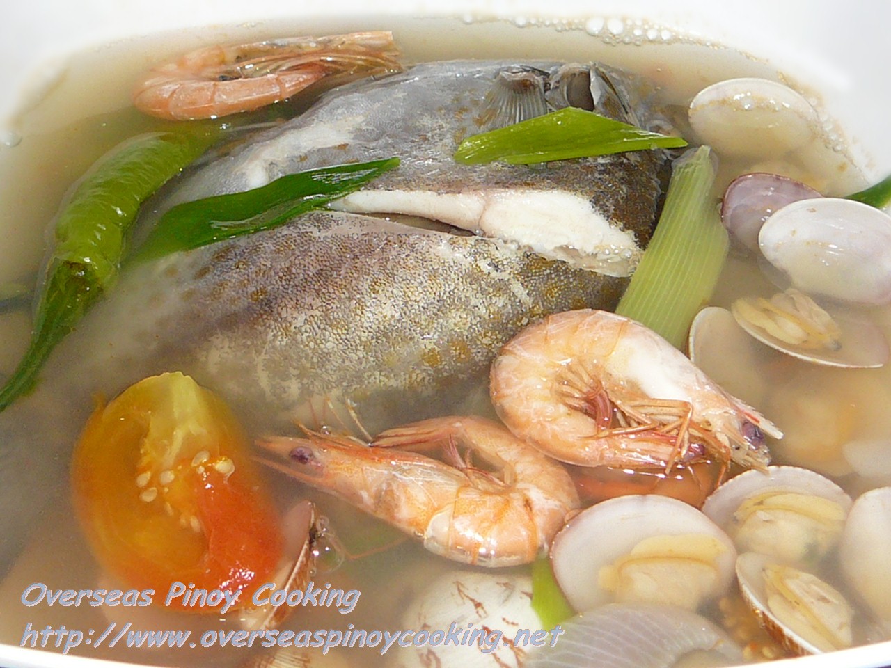 Seafood Tinowa, Towang Danggit, Shrimps and Clams