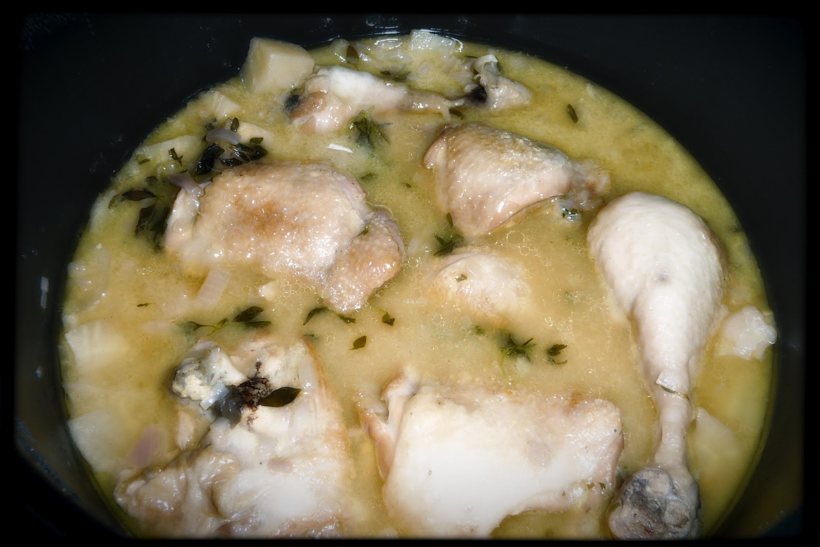 InvisiblePinkFood Honey mustard chicken stew with parsnips