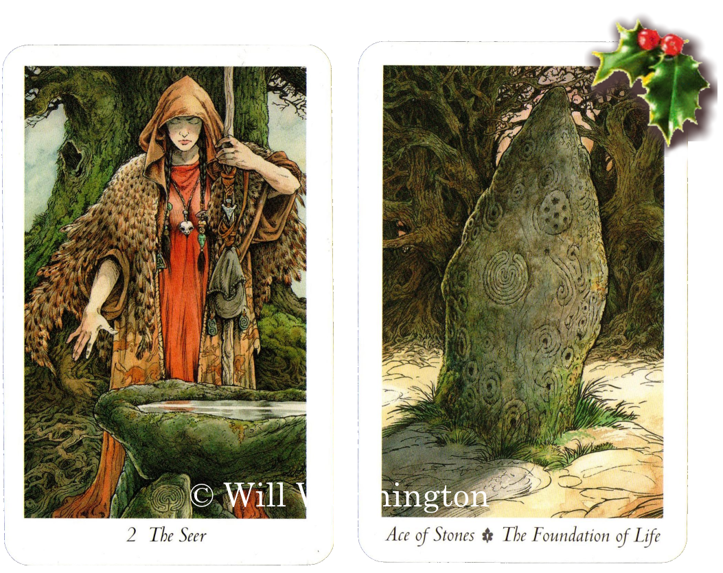 Wilwood Tarot, The Seer, Ace of Stones, Will Worthington, Winter Solstice spread