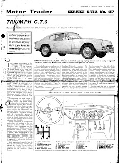 Front page of Triumph GT6 Motor Trader 457 1 March 1967