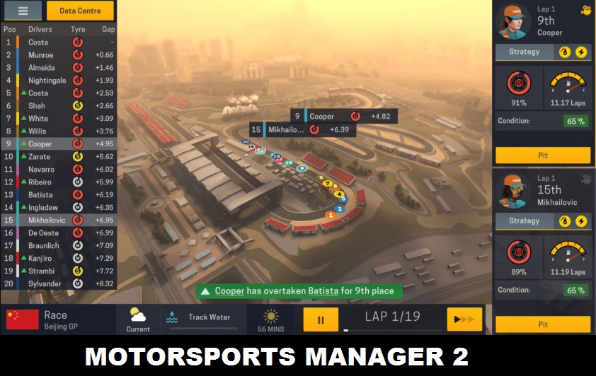 Motorsports Manager 2 Mobile Racing Season Game