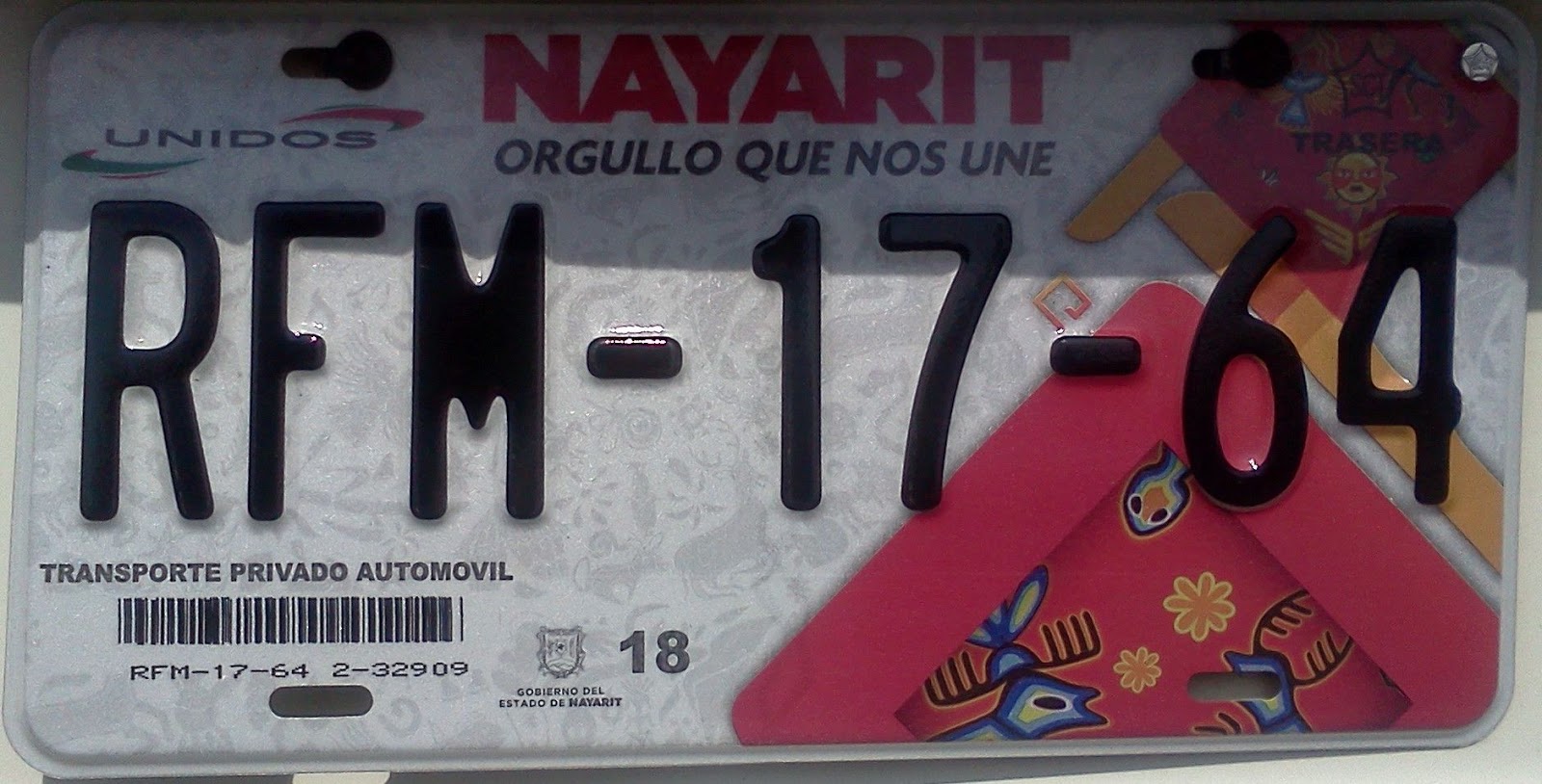 Placas de Autos de México y otras COS999AS Nayarit Nueva Placa de