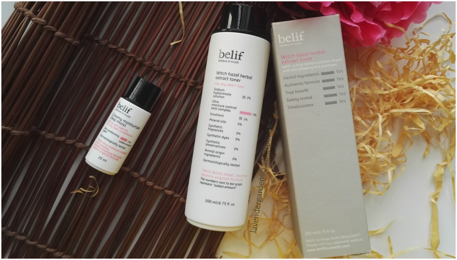 Carolyn S Lavender Garden Review Belif Witch Hazel Herbal