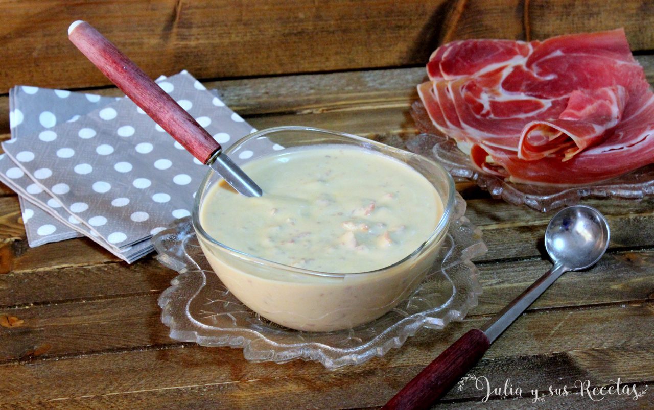 JULIA Y SUS RECETAS Salsa de jamón serrano para carnes
