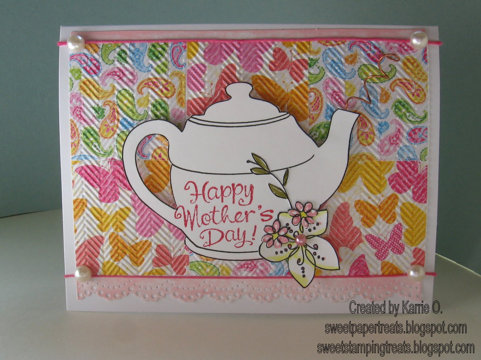 SWEET PAPER TREATS Mothers Day Teapot cards