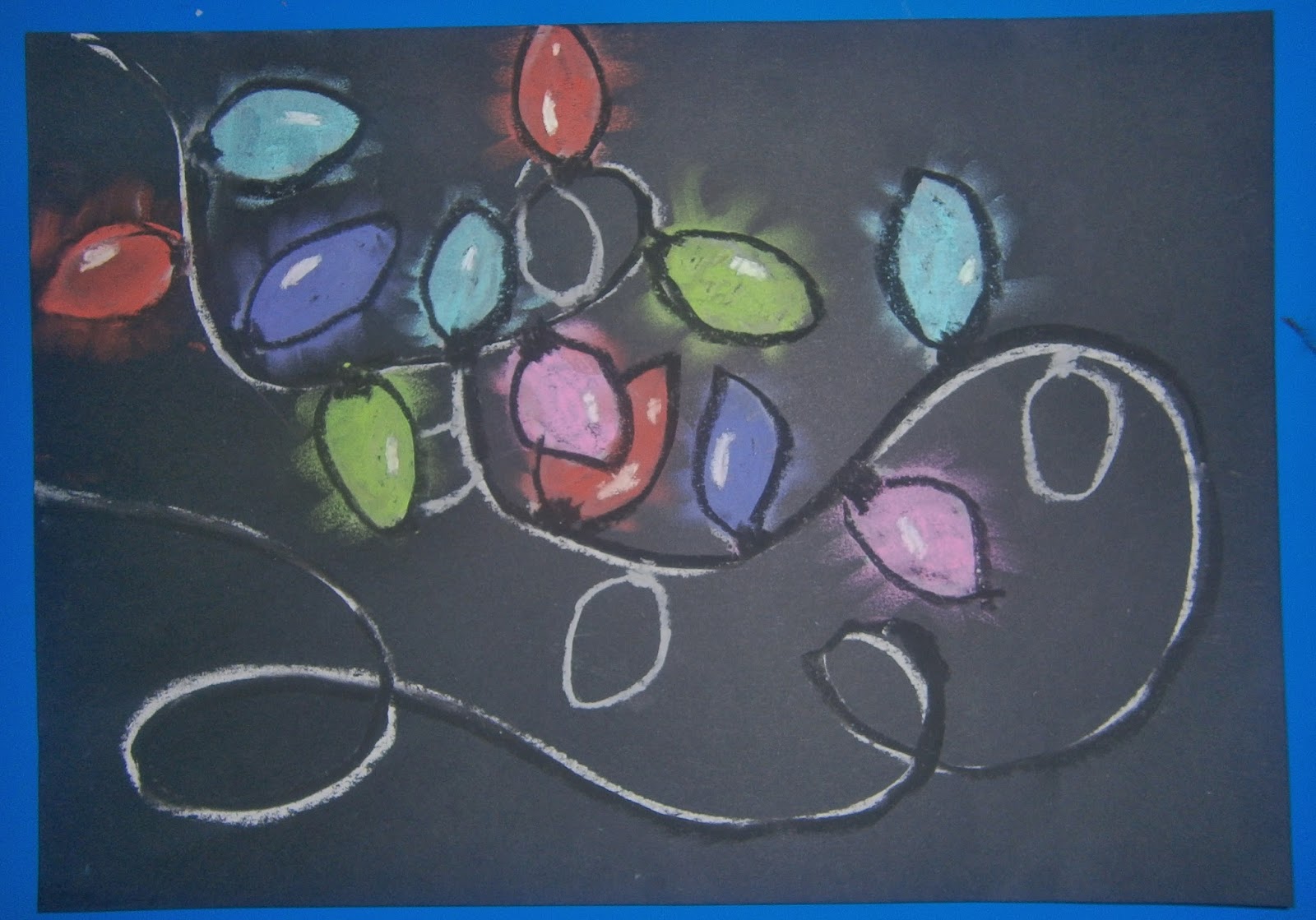 Art with Mrs Baker Christmas Soft Pastel Lights