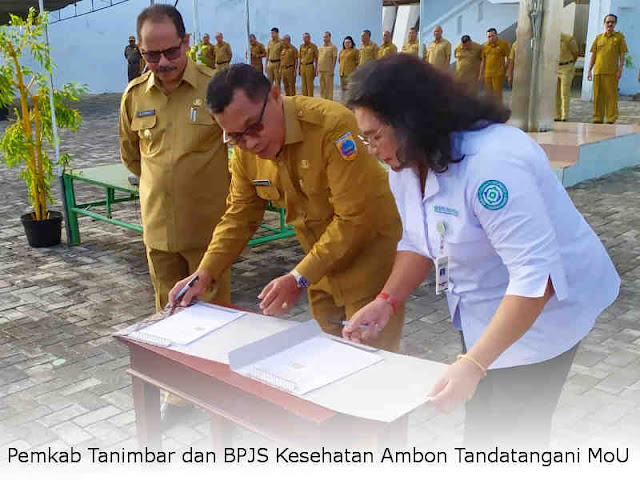 Pemkab Tanimbar dan BPJS Kesehatan Ambon Tandatangani MoU Universal Health Coverage Pemkab Tanimbar dan BPJS Kesehatan Ambon Tandatangani MoU Universal Health Coverage