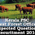 Kerala PSC - Expected Questions for Beat Forest Officer 2016 - 26