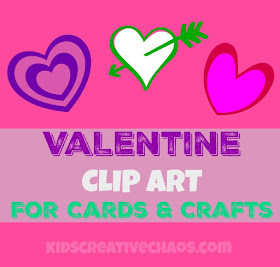 10 Valentine Printable Free Clipart Hearts for Cards and Crafts