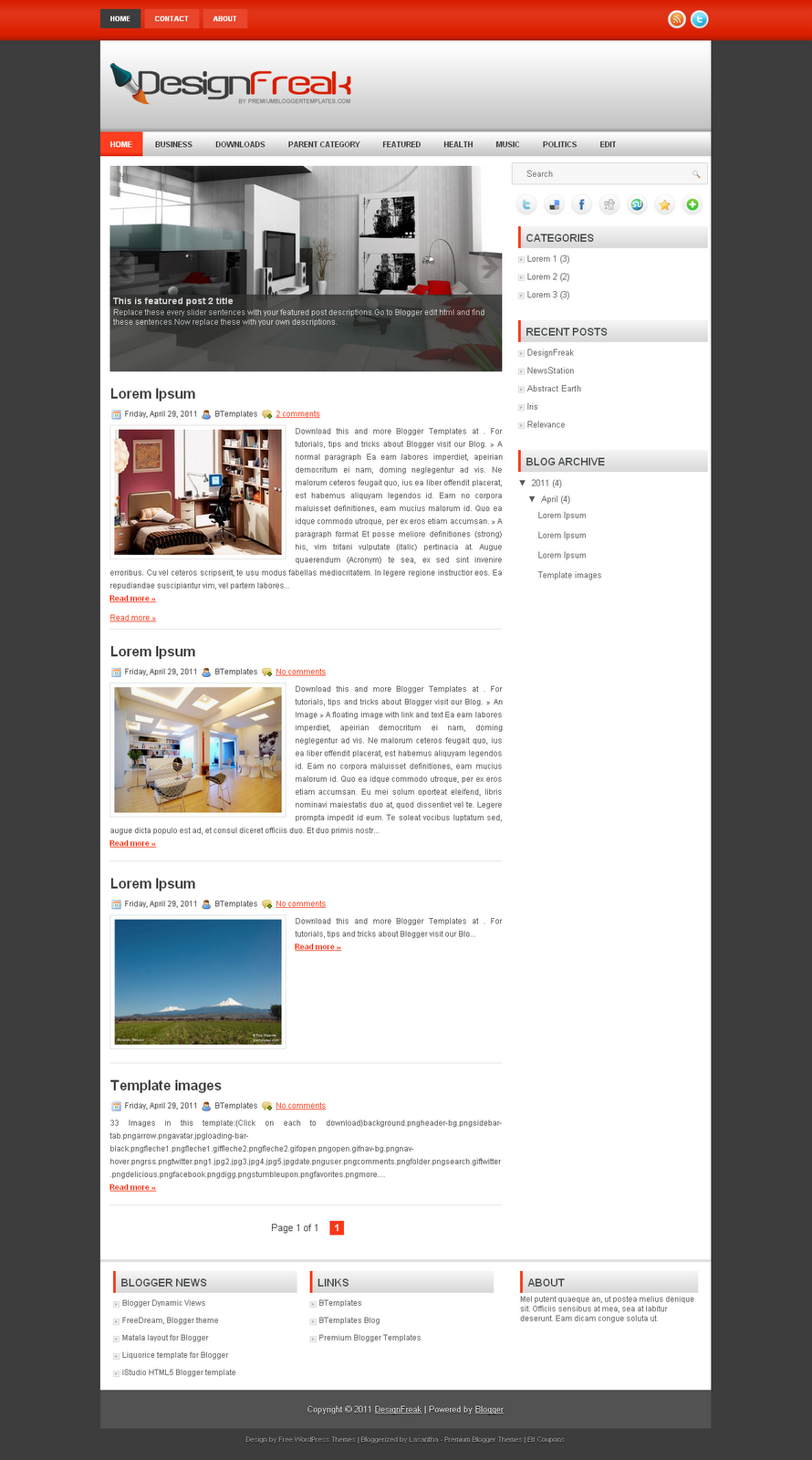 Blogger Templates Adapted from Wordpress Free Templates Latest Free Blogger Templates Adapted from Wordpress Free Templates Latest Free