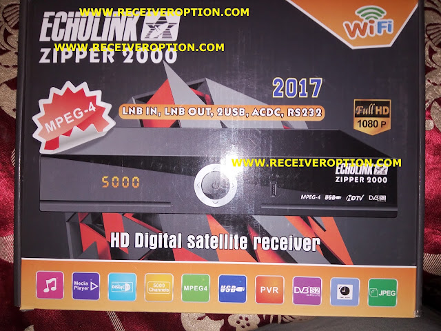 ECHOLINK ZIPPER 2000 HD RECEIVER POWERVU KEY OPTION