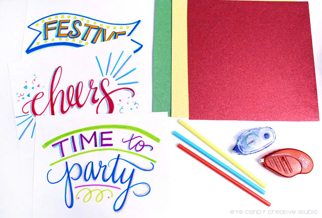 Eye Candy Creative Studio: LETTERING :: DIY Party Photo Props