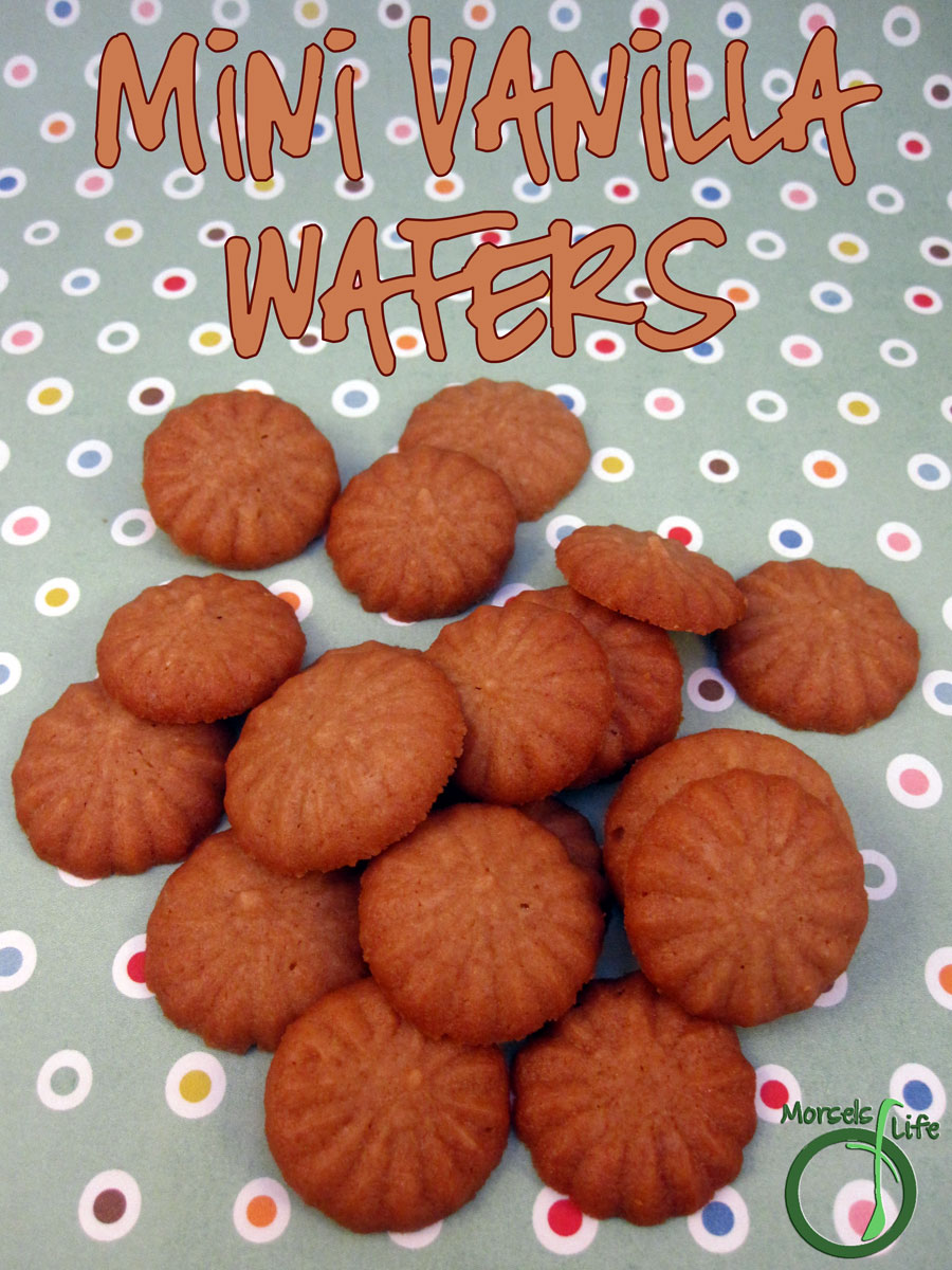 Morsels of Life - Mini Vanilla Wafers - Basic mini vanilla wafers you can make at home.