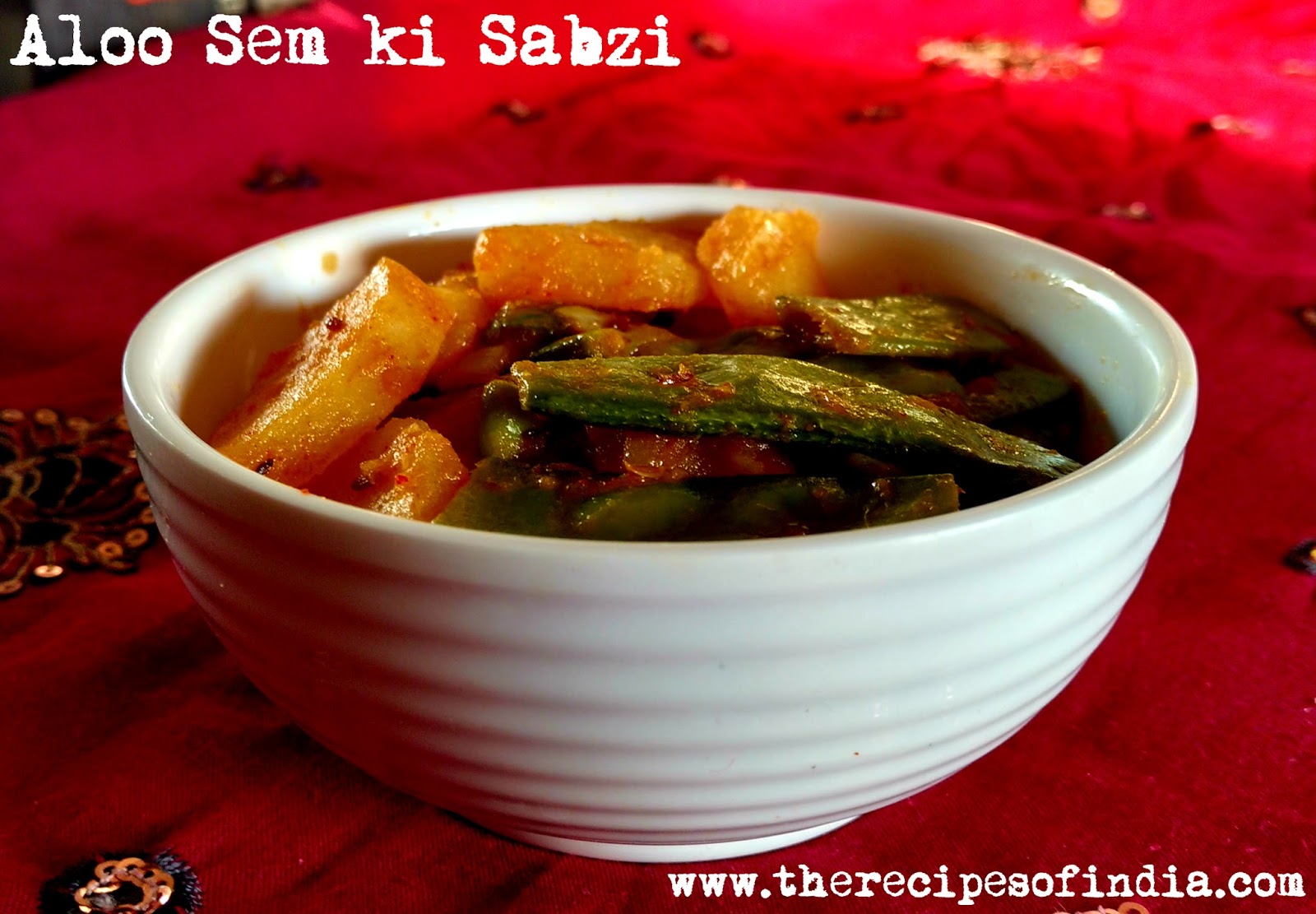 The Recipes of India Sem aur Aloo ki Sabzi How to Make Green Fava