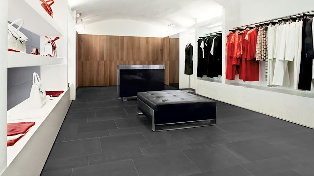 Color of tiles for flooring with color effects of Tecnolito collection