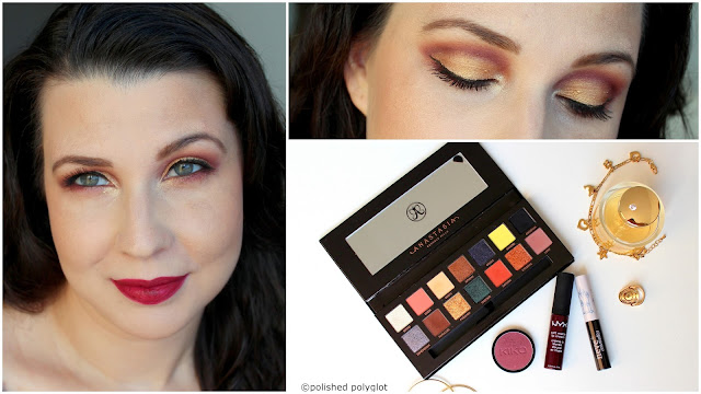 Makeup │Winter look in Burgundy and Gold [Monday Shadow Challenge ...