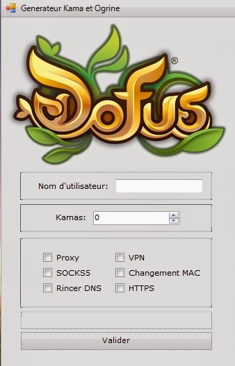 un generateur de kamas